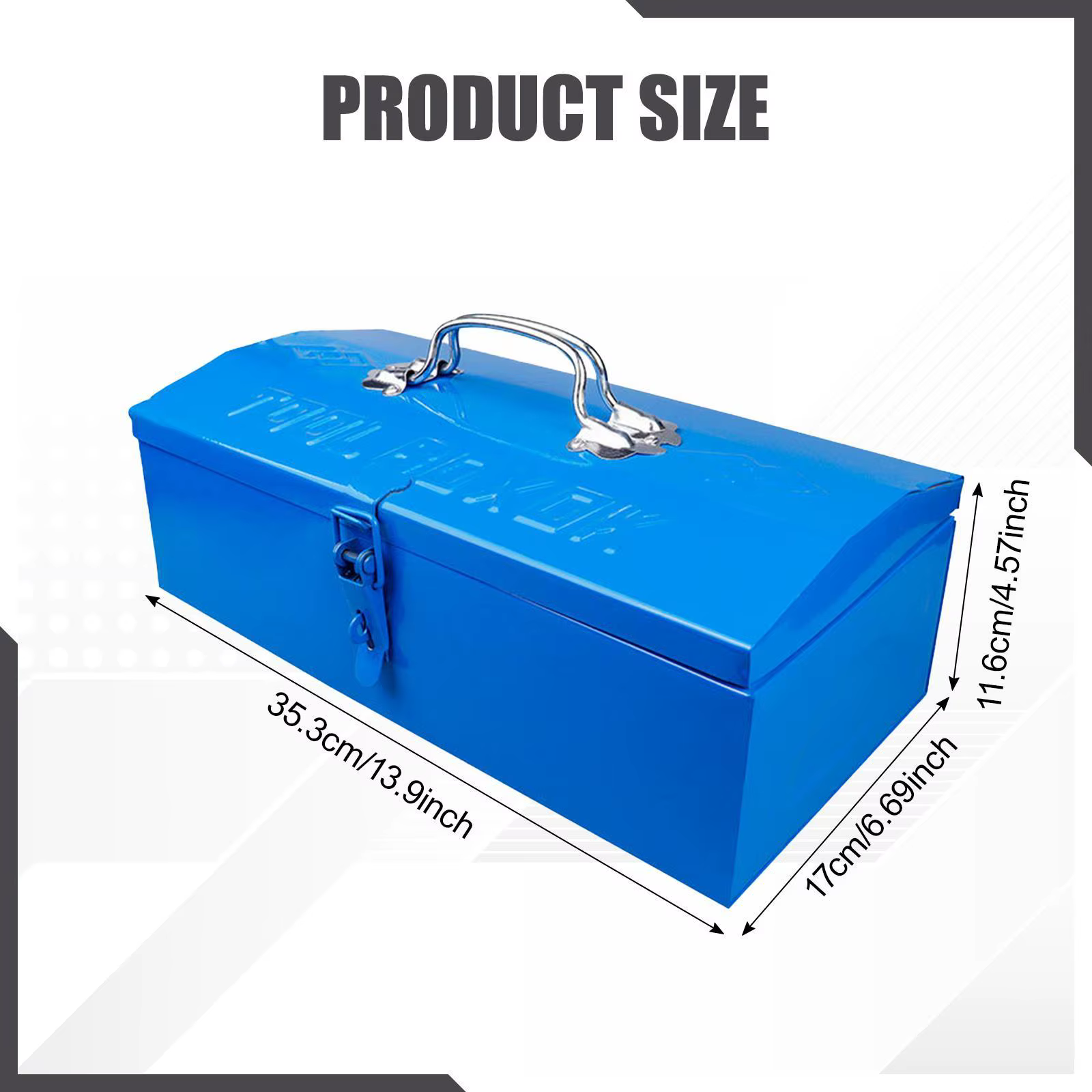Boîte à outils en fer, organisateur d'outils