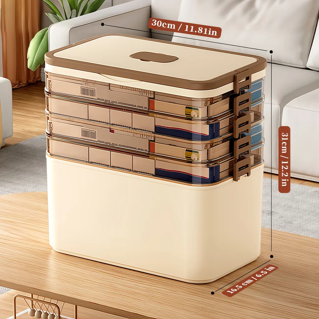 Boîte de rangement mobile pour la maison