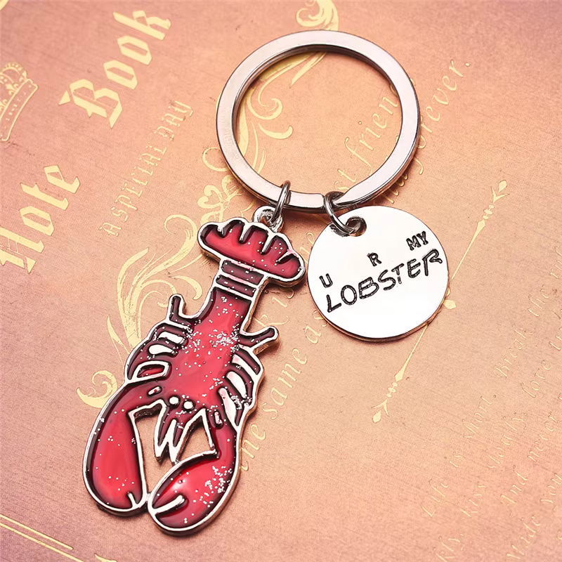 Porte-clés homard rouge sur le thème de la série télévisée 'Friends'