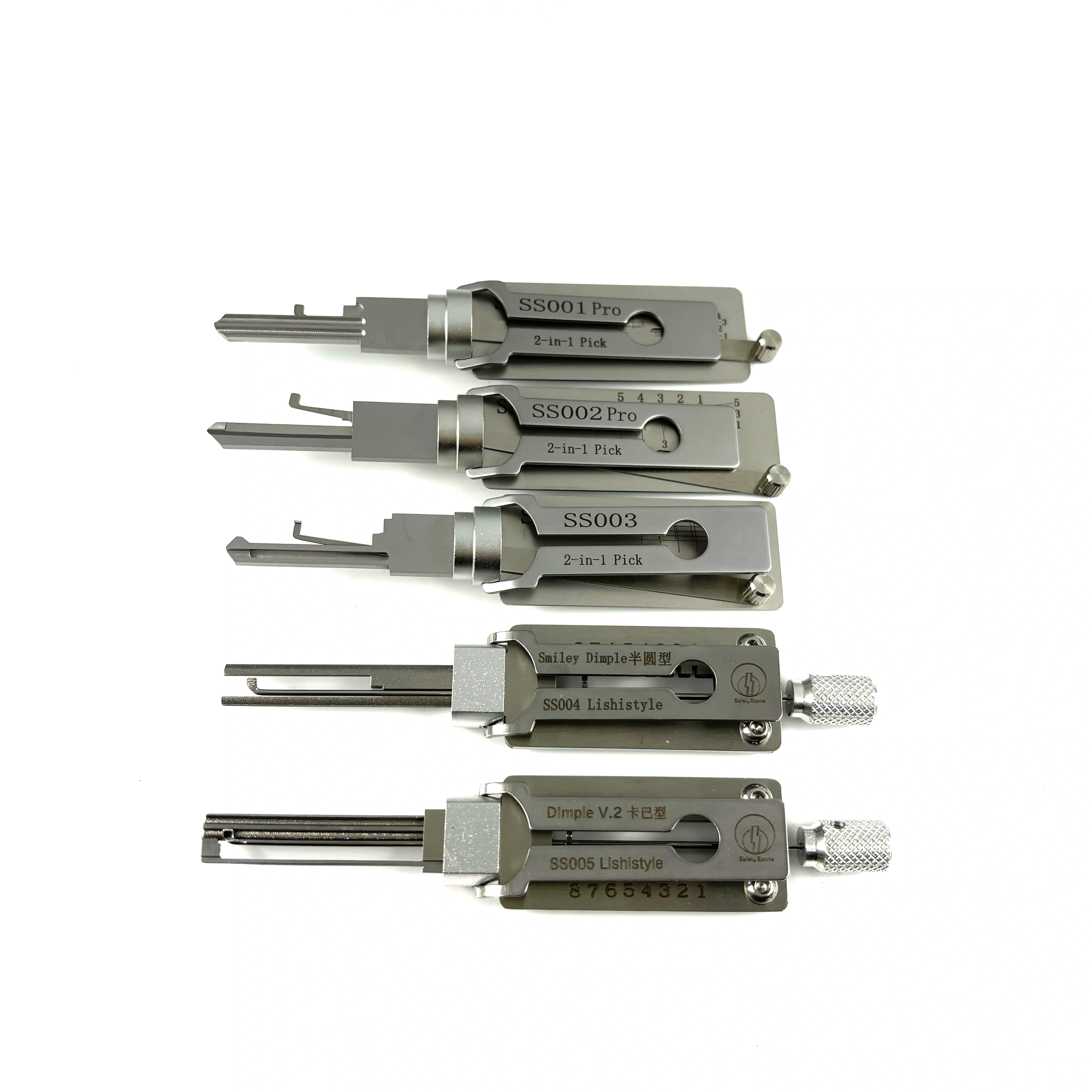 Ensemble de 5 outils de serrurier SS001 SS002 SS003 SS004 SS005