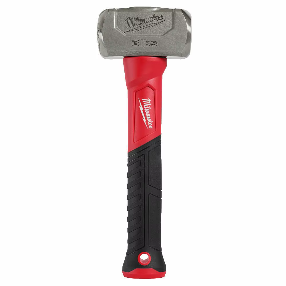 Marteau de maçonnerie Milwaukee 4932478255-3lb avec manche en fibre de verre