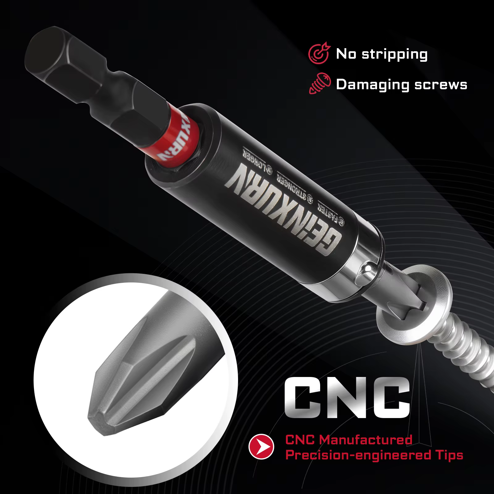 Jeu de 10 embouts de tournevis FIXEDGE Geinxurn