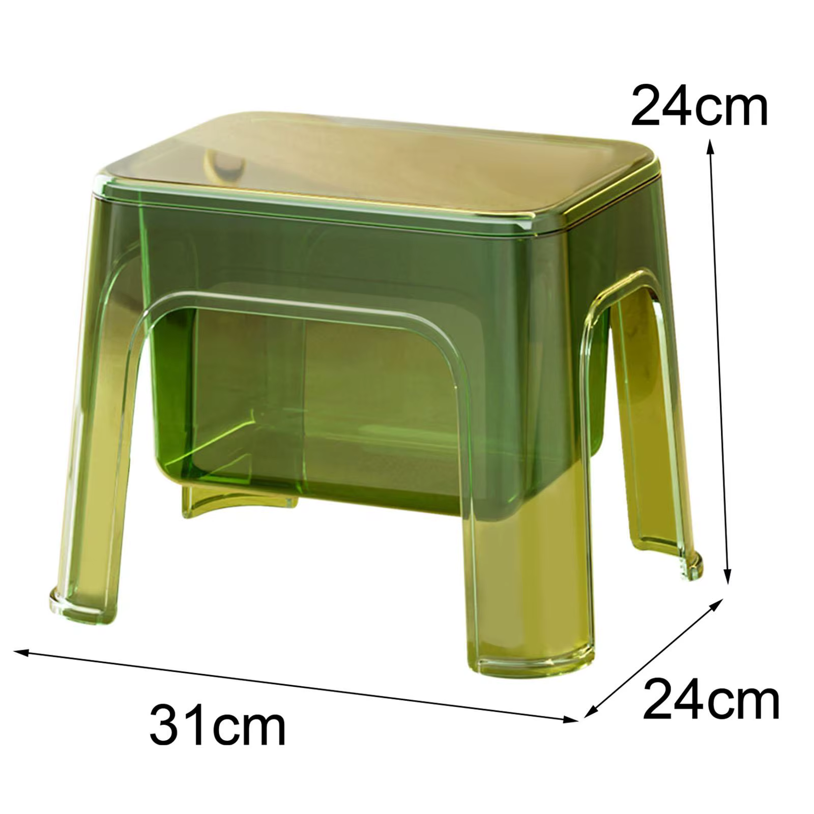 Escabeau de rangement pouf Stable repose-pieds tabouret Transparent repose-pieds tabouret à langer pour le linge domestique salon