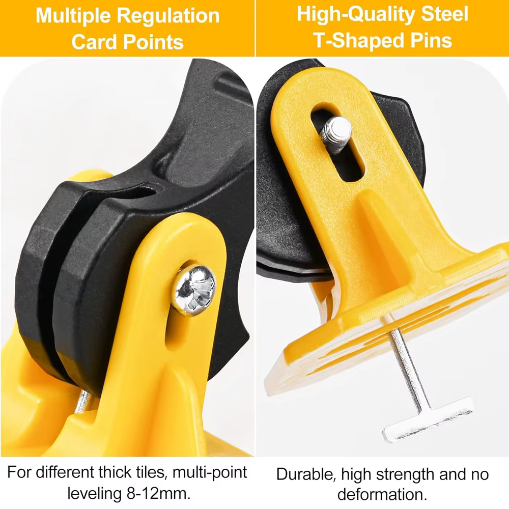 50 pièces système de nivellement de carrelage Clips niveleur Kit de réglage ensemble pour la pose
