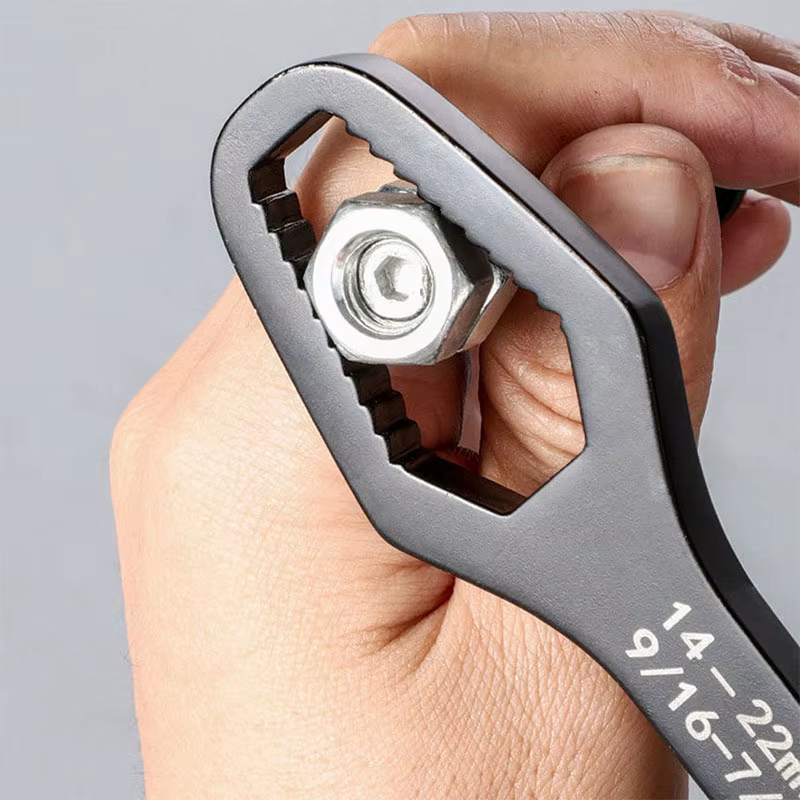 Clé universelle à double extrémité, auto-ajustable 3-17 mm, 8-22 mm, clé de réparation pour écrous, clé à cliquet à double tête, réglable