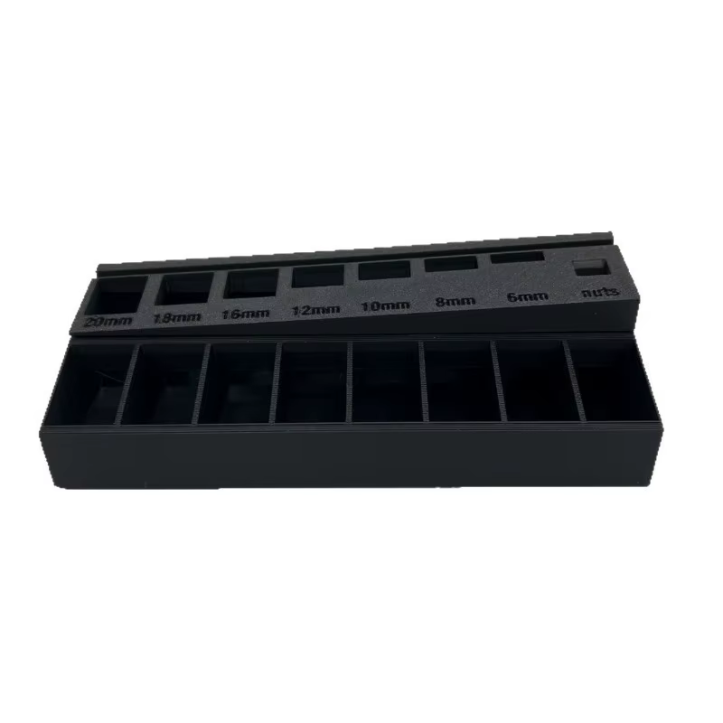 Trieur Portable pratique longueur de vis plateau de tri organisateur magasin écrous nouveau avec 7 fentes de mesure M3 boulon tiroirs de rangement