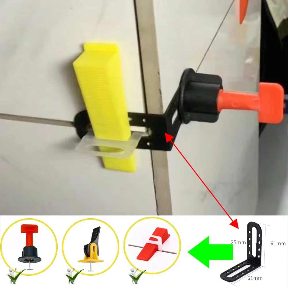 Système de nivellement de carreaux jaunes