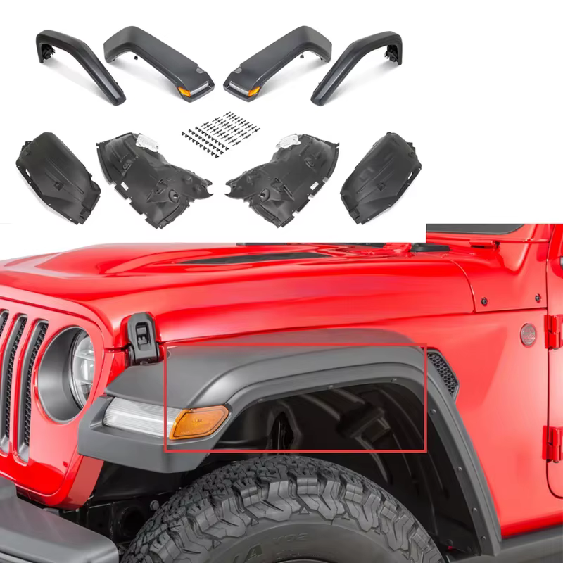 Ailes avant et arrière de haute qualité pour Jeep Wrangler JL 2018+ 4x4 tout-terrain