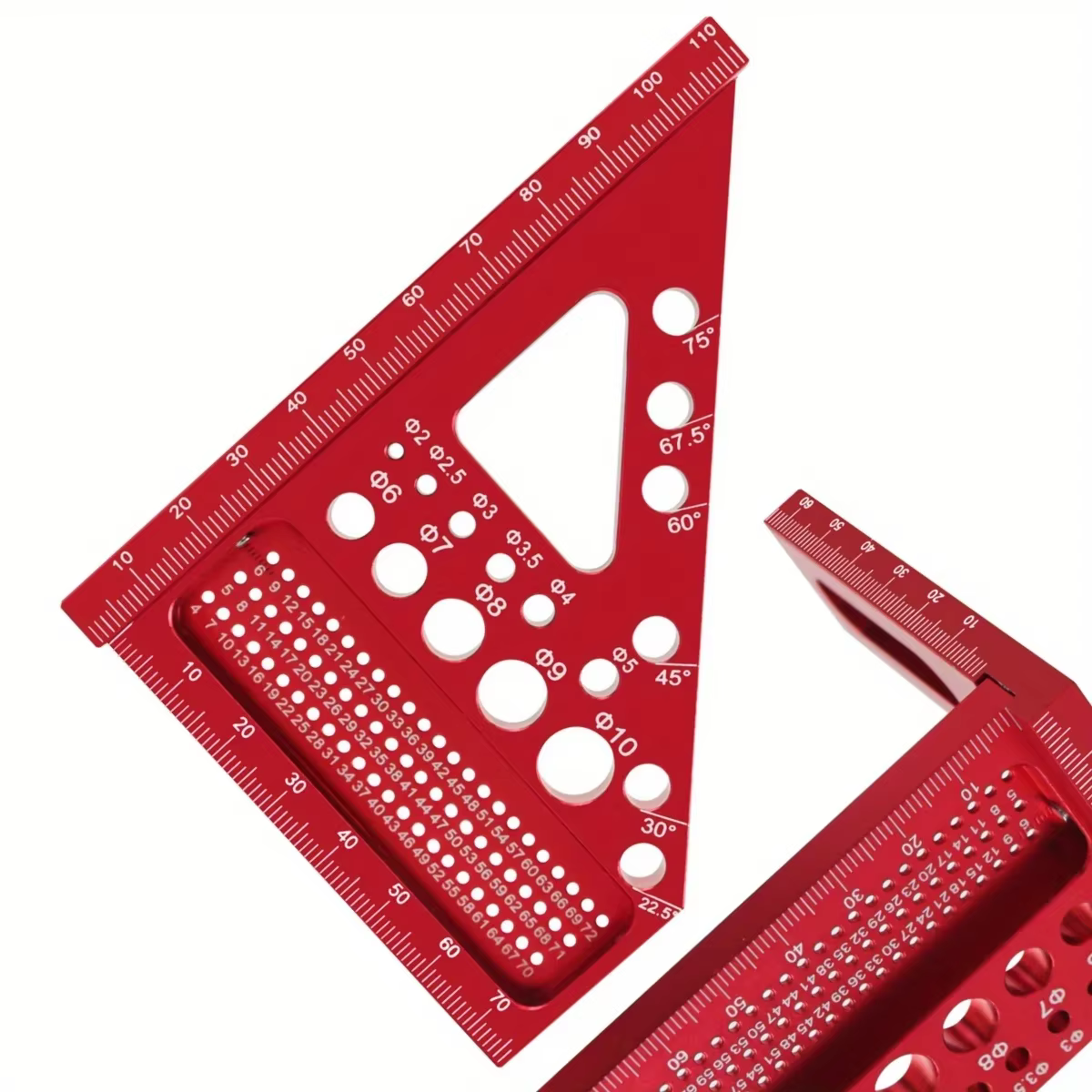 Règle de traçage en aluminium pour charpentier