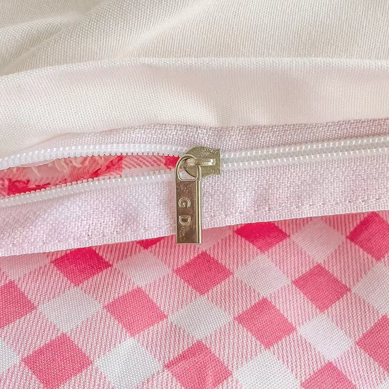 Ensemble de draps de lit de style dessin animé pour enfants, ensemble de literie imprimé lapin mignon, respirant, durable, reine, roi