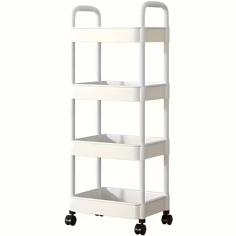 Étagère de rangement mobile pour véhicule à roulettes robuste à 2-5 niveaux