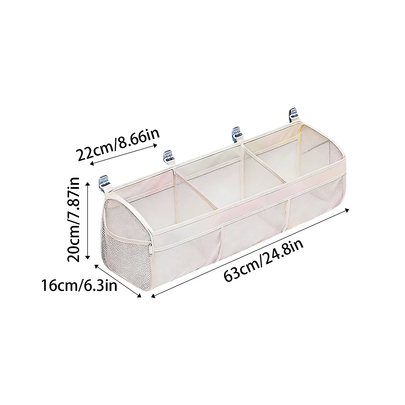 2 styles de sacs de rangement pour jouets de salle de bain avec 4 crochets, sac de rangement mural de grande capacité, organisateur d'accessoires de salle de bain