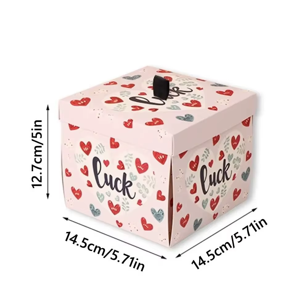 Boîte cadeau papillon multicolore à mécanisme d'explosion automatique