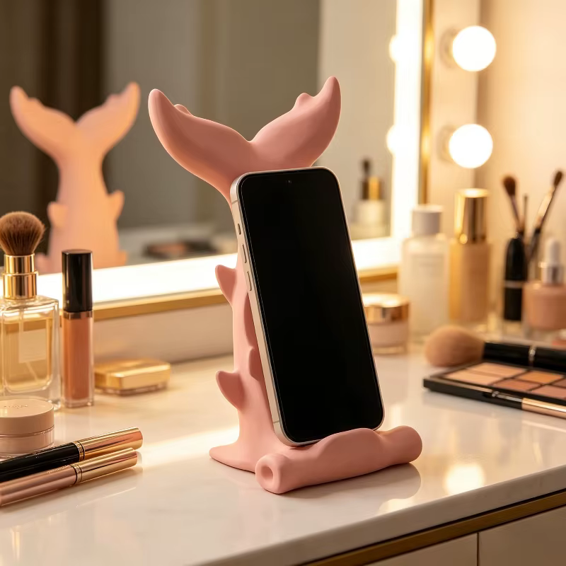 Support de téléphone unique en forme de requin martille