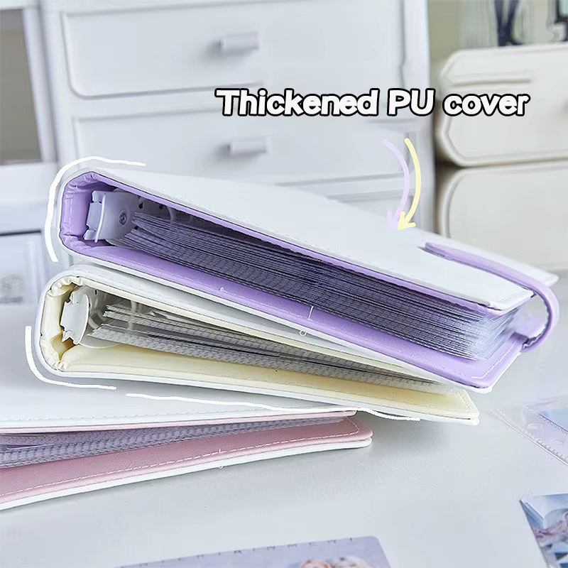 Macaron couleur A5/A6 classeur Kpop Album Photo organisateur Photocard recueillir livre à feuilles mobiles
