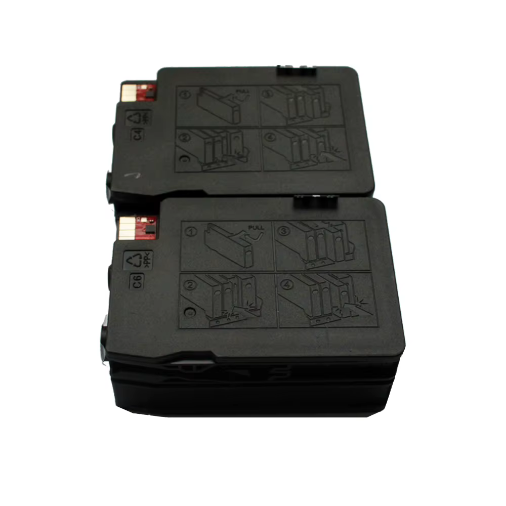 2 cartouches d'encre compatibles pour HP932 HP 932 XL CN053AN pour imprimante HP Officejet Pro 6100 6600 6700 7110 7610 7612 Affichage du niveau d'encre