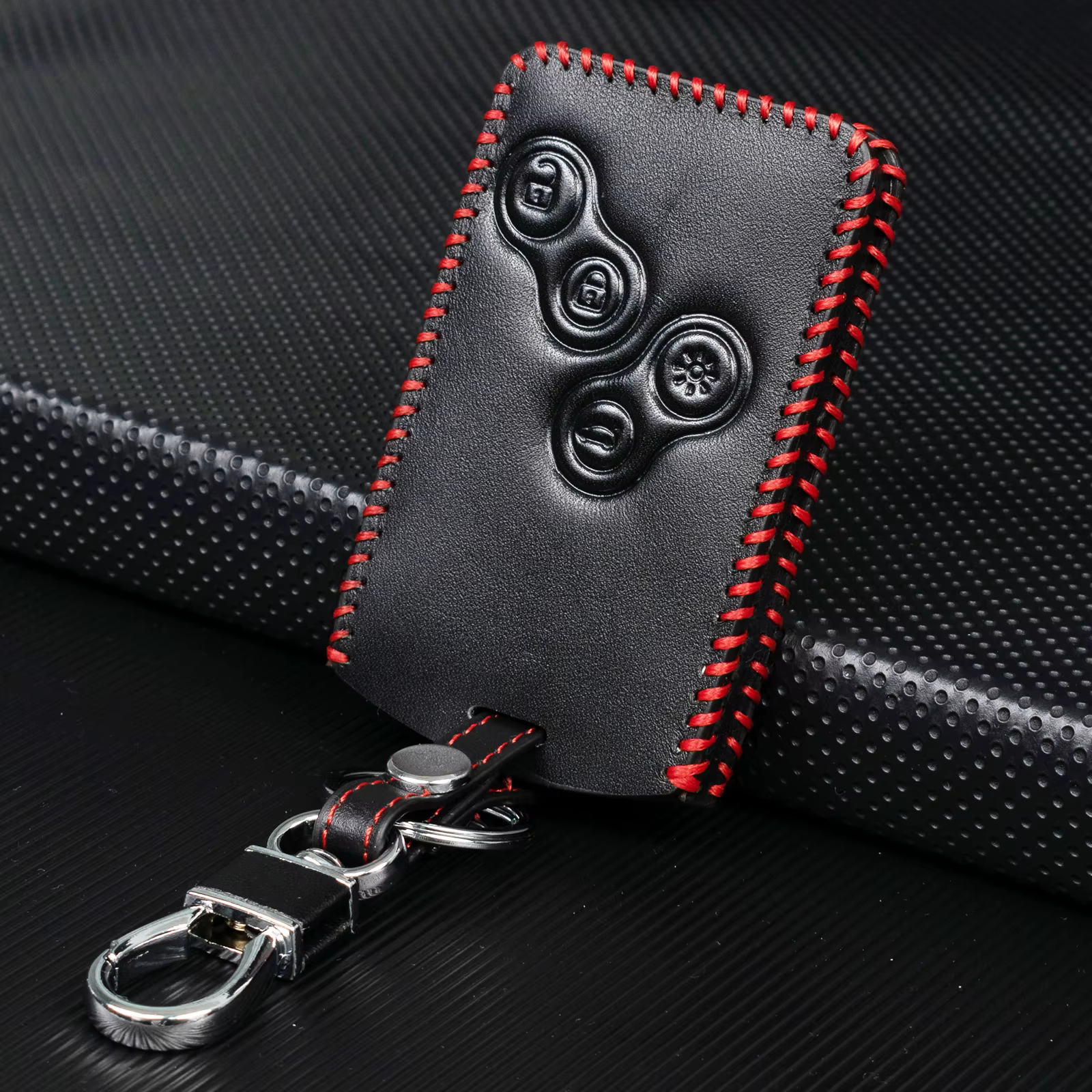Housse de clé de voiture en cuir pour Renault Koleos Captur Clio Megane Scenic Laguna