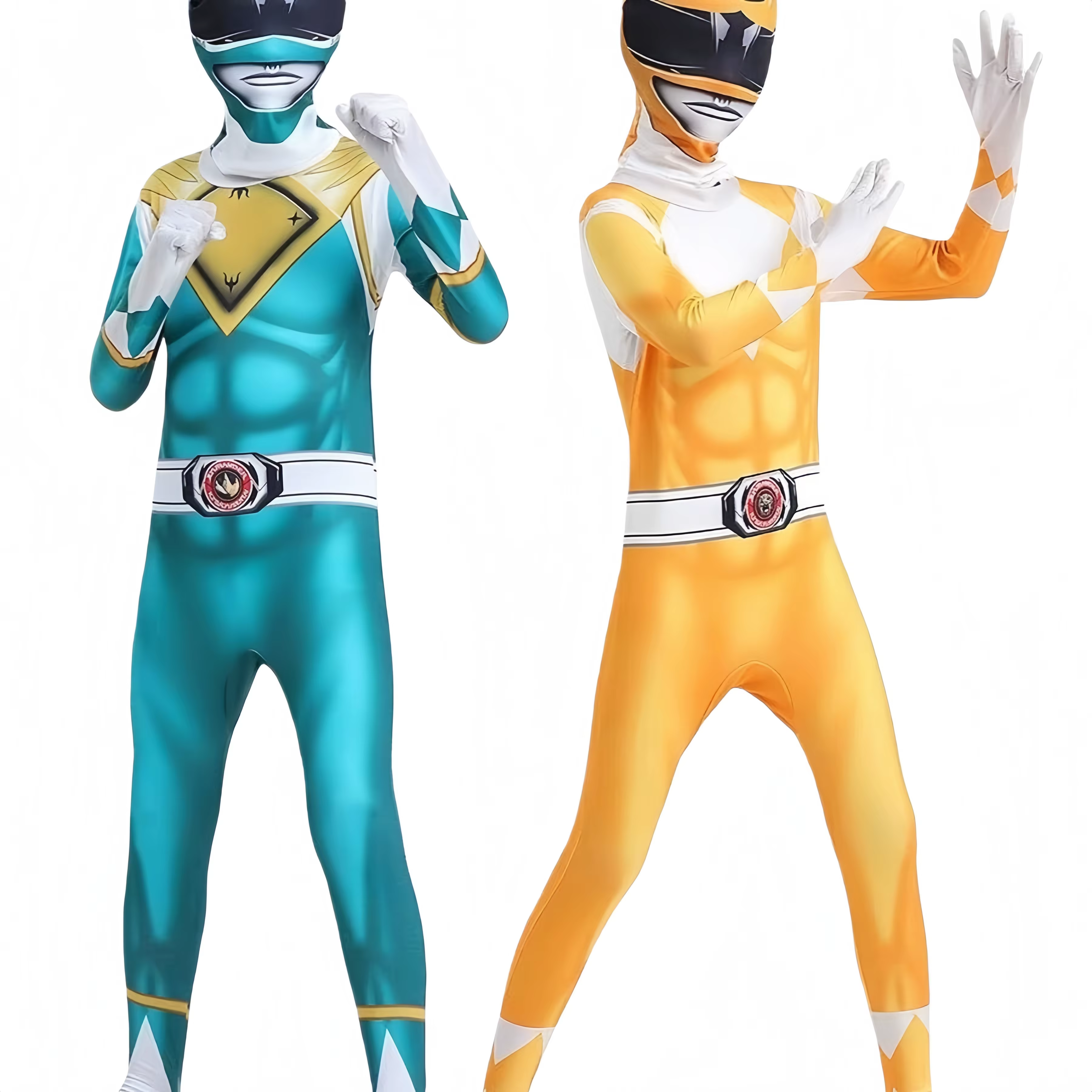 Morpher Power super-héros Cosplay Costume enfants Alpha samouraï Sentai Shinkenger Rangers Cosplay Halloween fête combinaison masque Costume