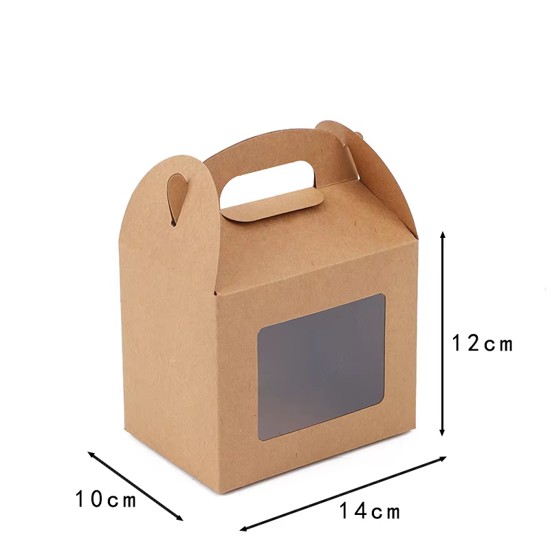 Boîte en papier Kraft avec poignée