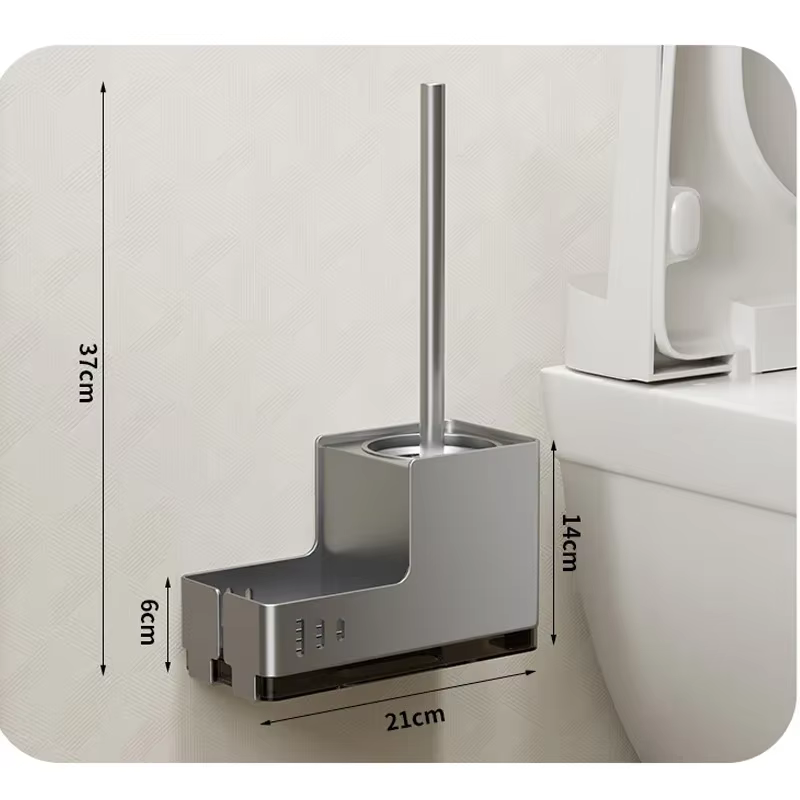 Support mural de rangement pour brosse de toilette