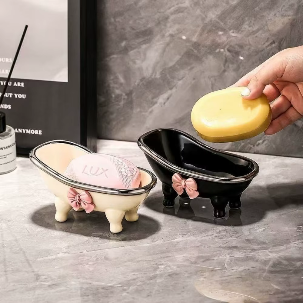 1 boîte à savon adorable avec nœud papillon