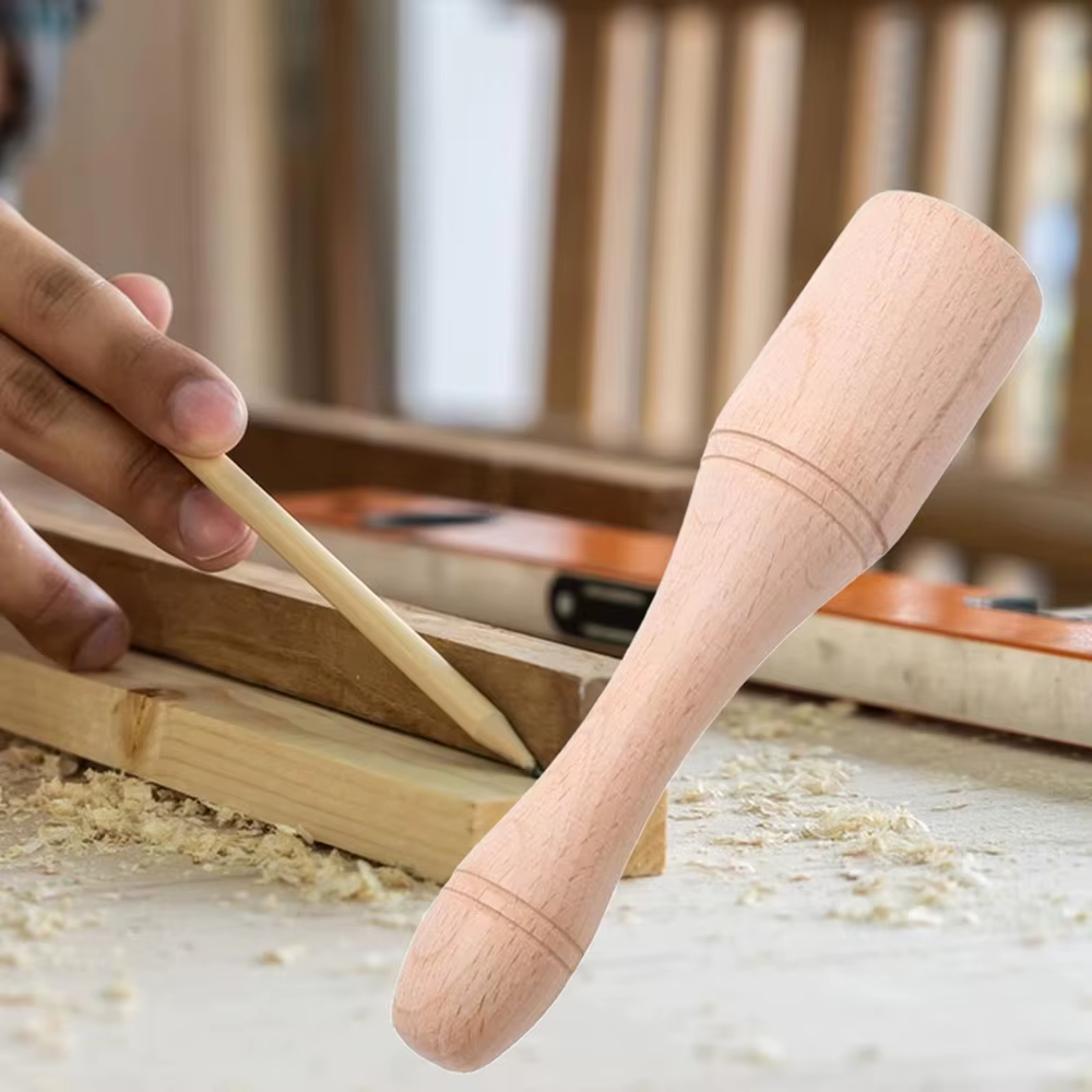 Maillet à bois vertical multifonctionnel en cuir