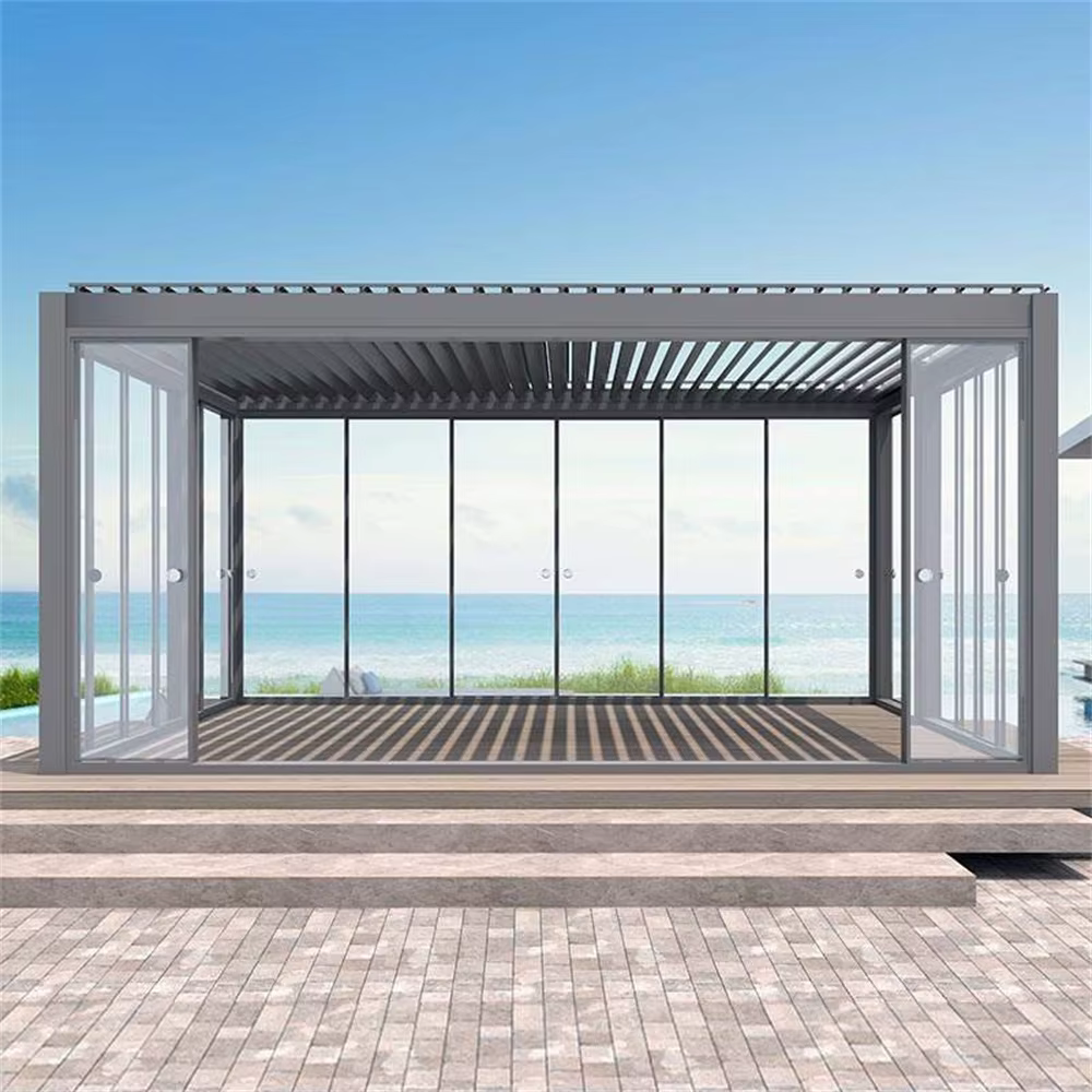 Pergola bioclimatique en aluminium