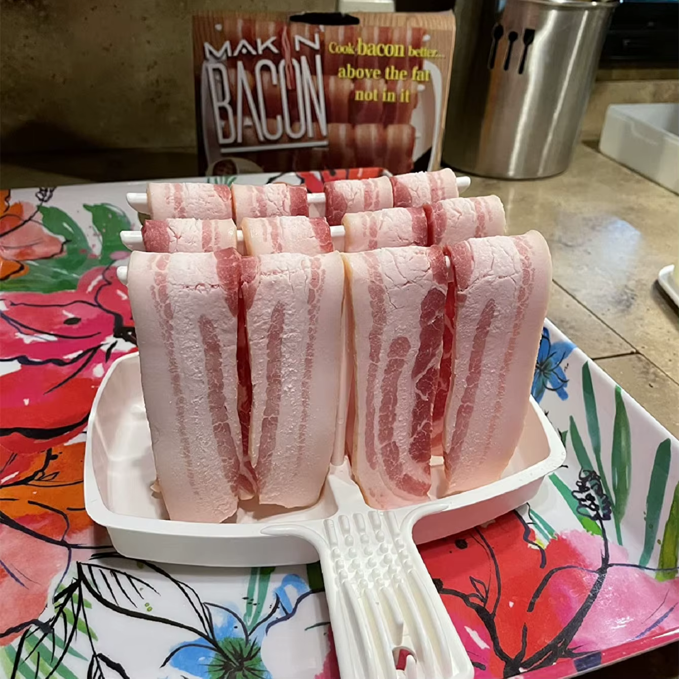 Support à Bacon pour four à micro-ondes