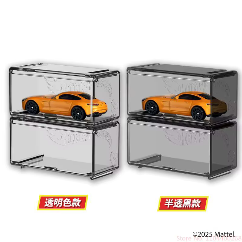 Hot Wheels – boîte de rangement de modèle de voiture pour garçons, vitrine combinée de véhicules sans télécommande, voitures à moteur et à rail, mallette d'organisation de jouets