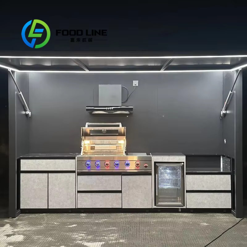 Abri de cuisine BBQ extérieur sur mesure