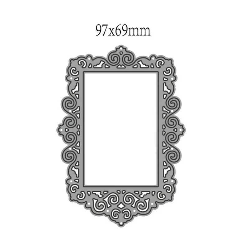 Matrices de découpe en métal pour cadre photo en dentelle