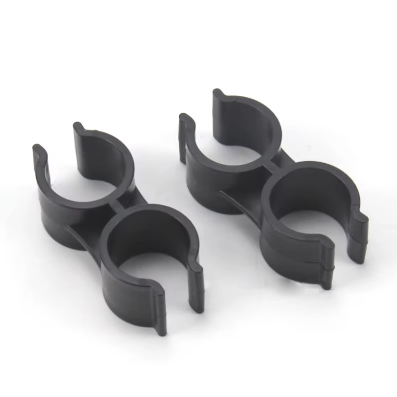 Colliers de serrage en forme de U à Double tête en plastique PVC