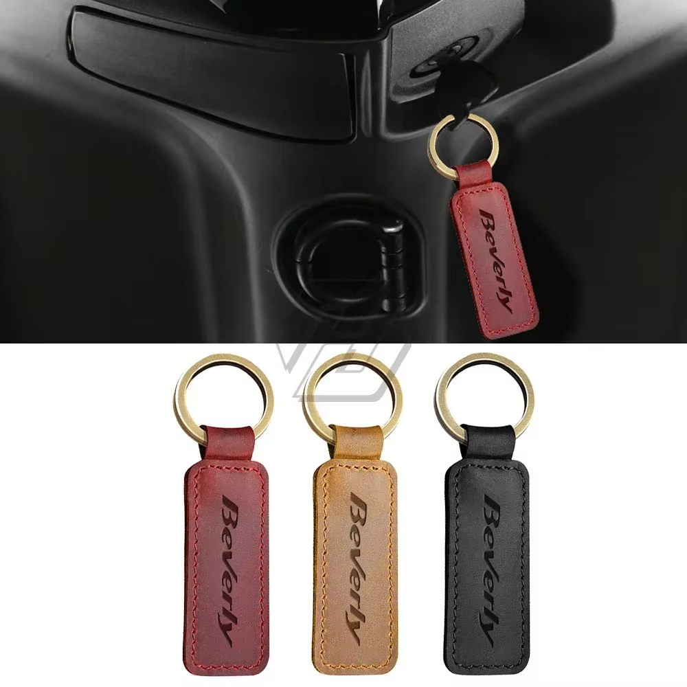 Porte-clés en cuir de vache pour moto et Scooter Beverly 300 S