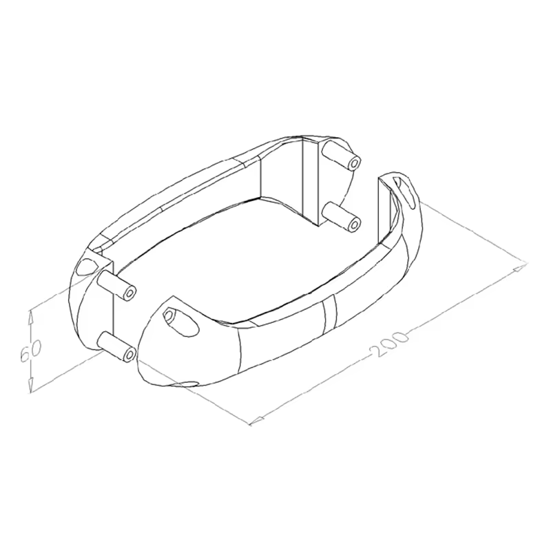 Nouvelles poignées de porte de garage en plastique durables (lot de 2) / Poignée