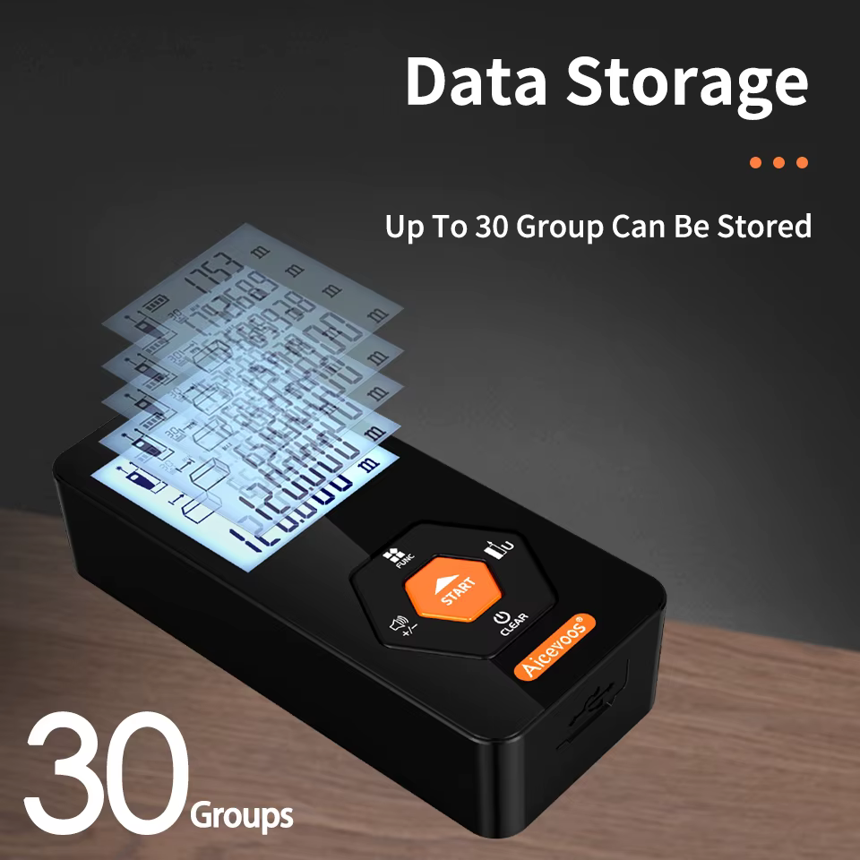 Aicevoos télémètre Laser numérique Rechargeable 50M 70M 100M 120M