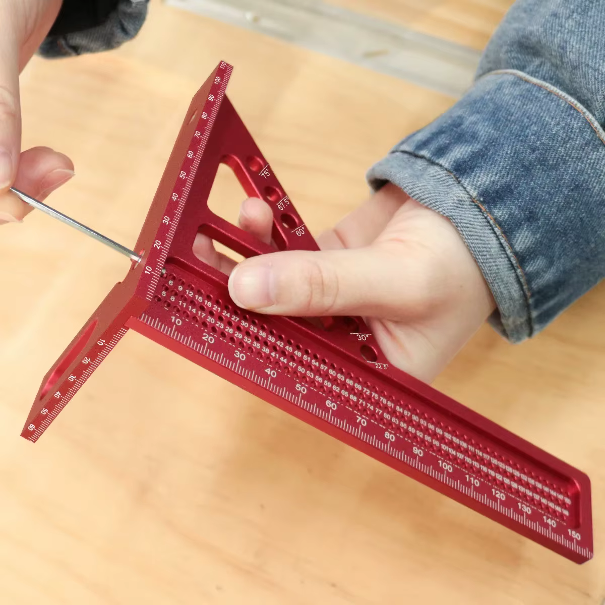 Règle de mesure 3D en alliage d'aluminium