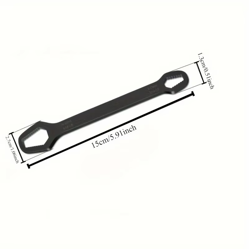 Clé universelle à Double extrémité, clé de réparation d'écrous à vis auto-serrant de 3 à 17mm, clé à cliquet à Double tête réglable 1 pièce