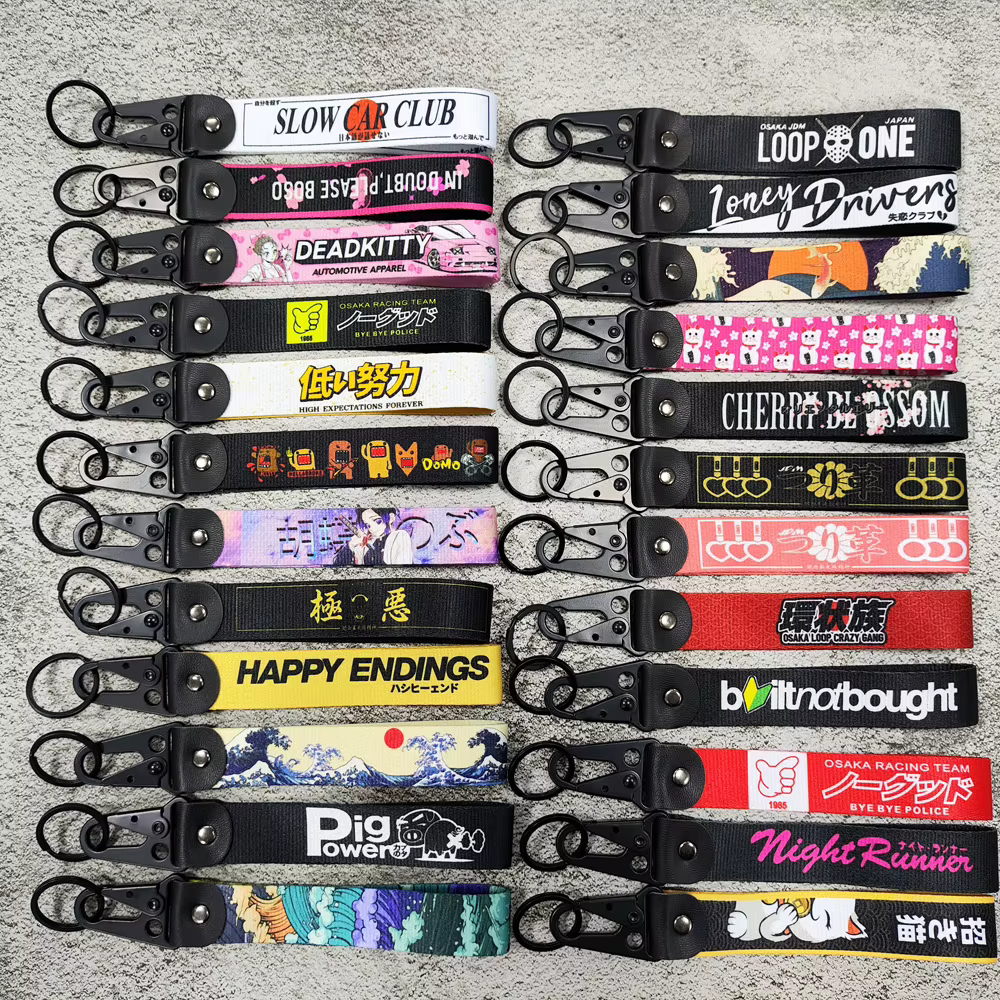 1PC JDM porte-clés voiture de course moto