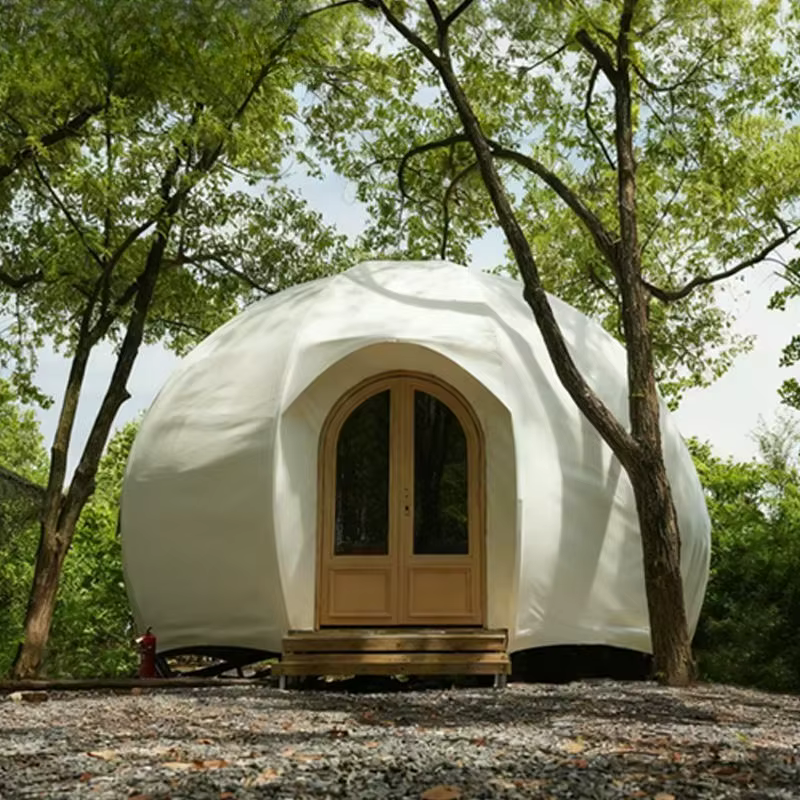 Tente Dôme en PVC Personnalisée pour Glamping Extérieur et Hôtels, Vente en Gros Usine, Toutes Saisons
