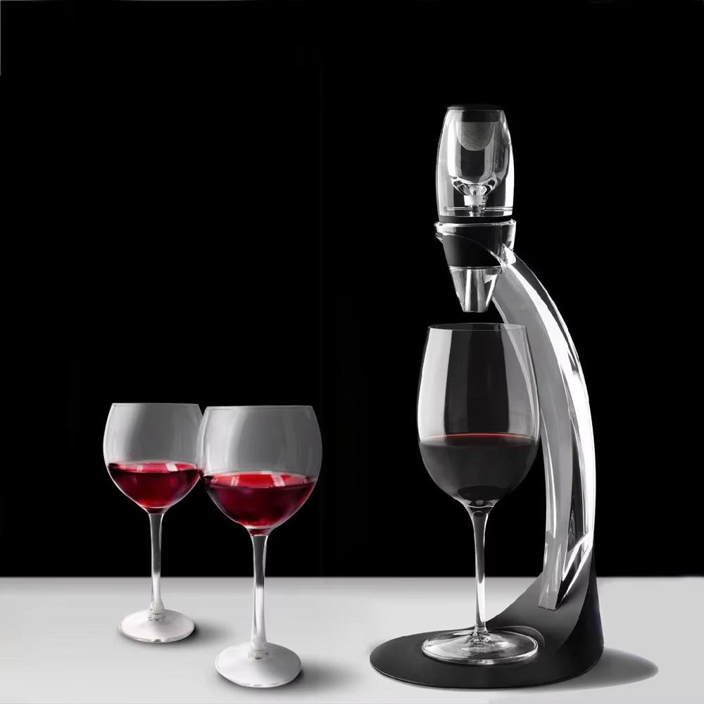 Verseur professionnel de carafe à vin rouge avec support de filtre, aérateur d'air rapide pour Vodka, pour la maison, Bar à manger, ensemble essentiel
