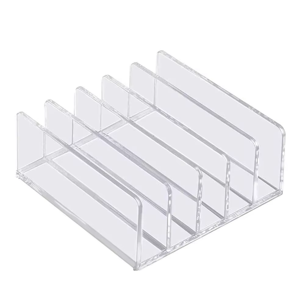 Organisateur de fichiers vertical, porte-documents, trieur de dossiers, organisateur de bureau, organisateur de courrier en acrylique transparent, tablettes, smartphones