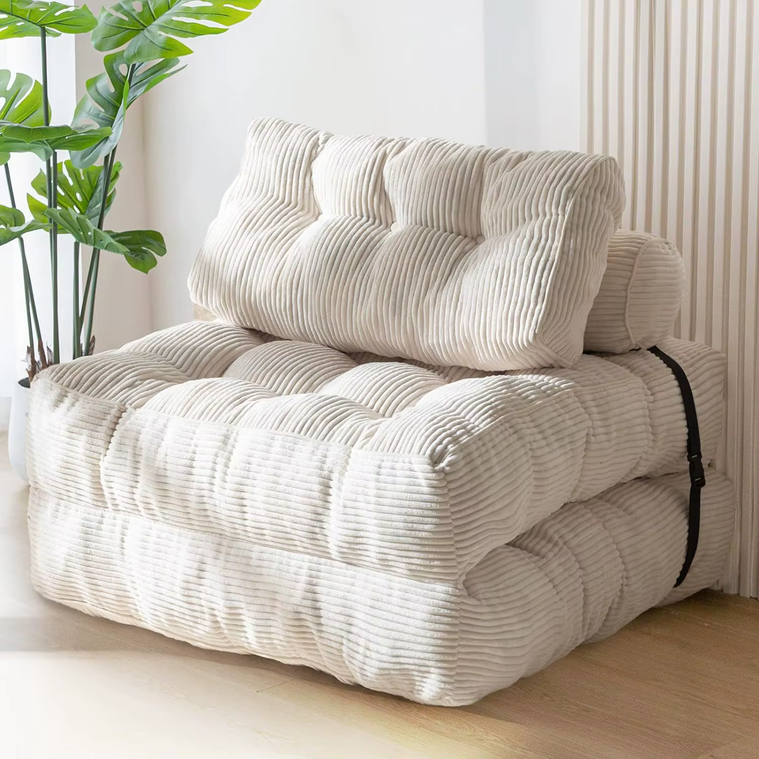 Canapé-lit pliant, fauteuil convertible avec oreiller et matelas pliable