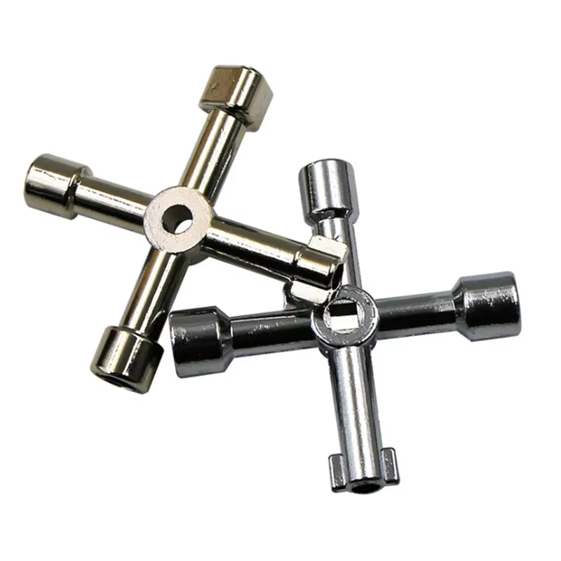 Clé triangulaire universelle multifonction 4-en-1 pour plombiers