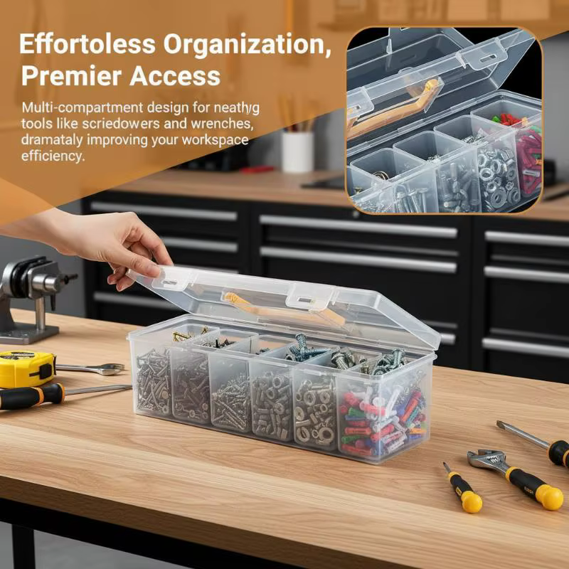 Boîte de rangement pour outils multi-compartiments