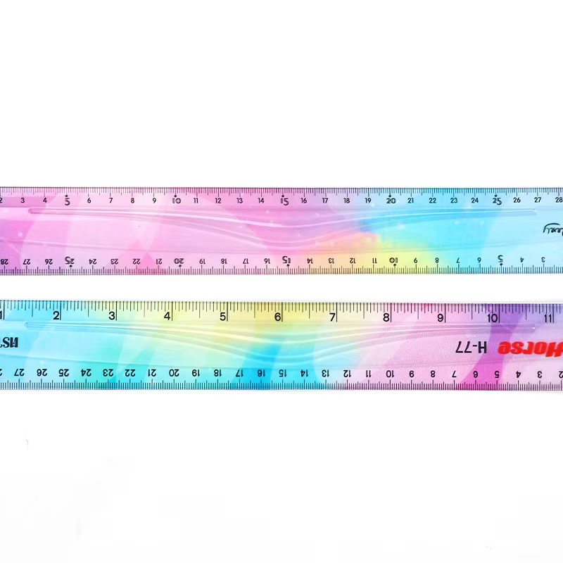 Règle Flexible pour Étudiant, Compteur de Couleurs, 15/20/30cm, Papeterie