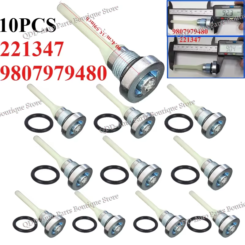 10 pièces 9807979480 221347 Vis de vidange d'huile de boîte de vitesses de Transmission automatique