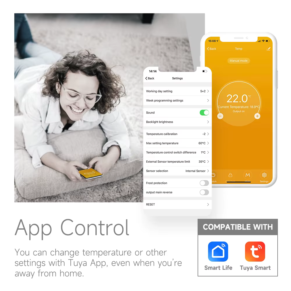 Beok-Thermostat de pièce Wifi Tuya