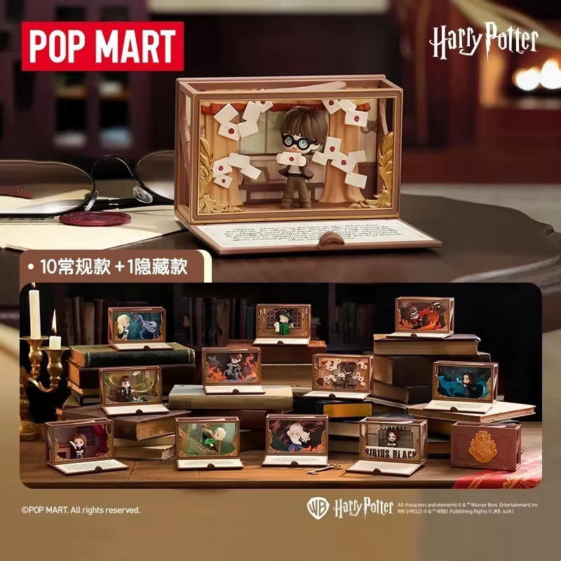 POPMART Harry Potter Poudlard série biographique boîte aveugle devinez sac jouets originaux poupée mignon Anime Figure ornements cadeau