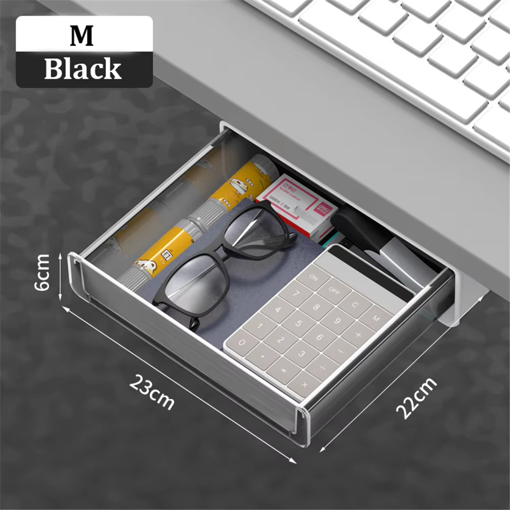 Boîte de rangement de bureau sous le bureau