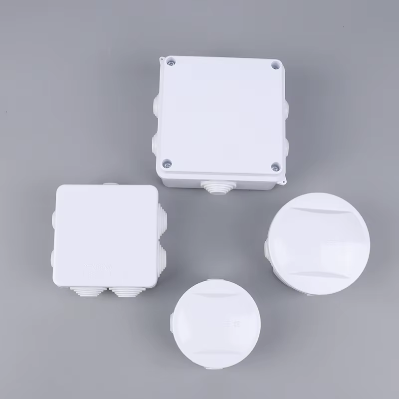 Boîtier de raccordement blanc étanche IP65 pour câbles